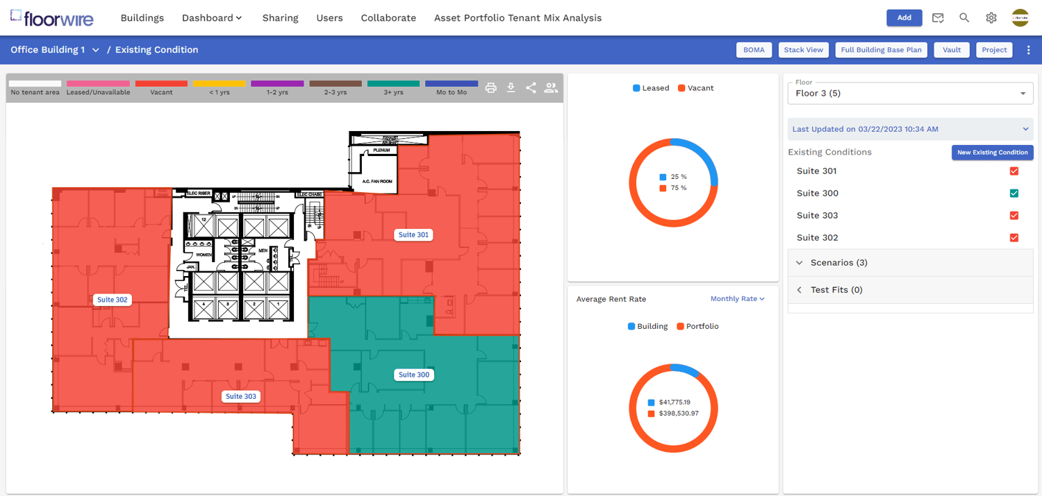 Existing Conditions As Built Floor Plan Layour